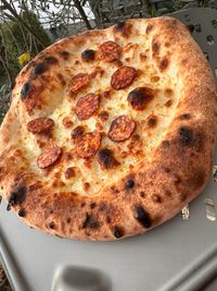 G&auml;ste genie&szlig;en die neue Balkan Pizzasorten von PAPIGO bei einer Veranstaltung